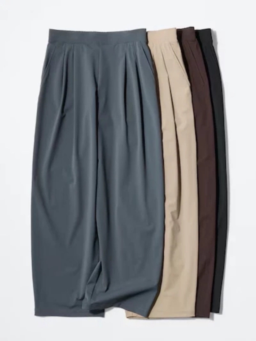 2 pair of Uniqlo Quick Dry Pants, XL, Black Pair/Brown Pair - Both for $30